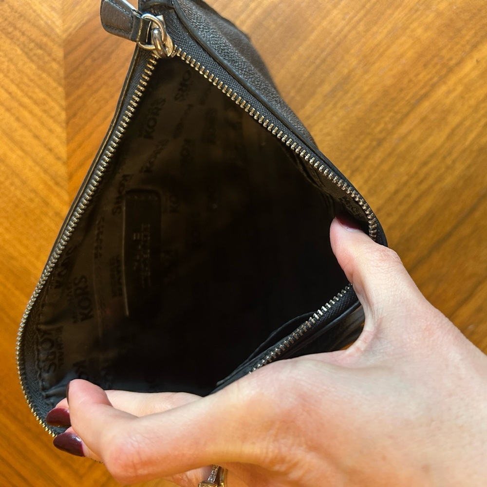 Michael Kors Black Leather Clutch - Picture 3 of 7